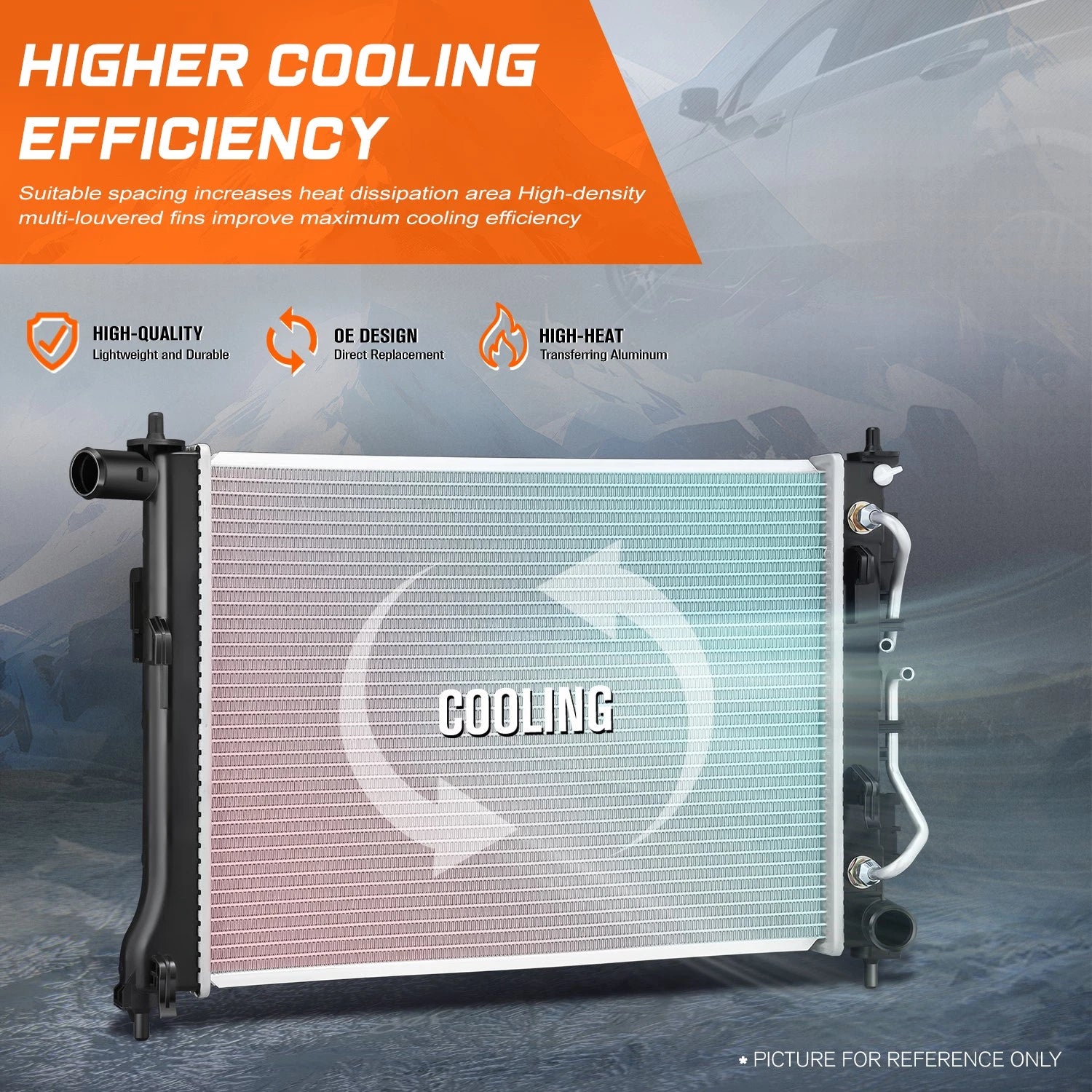 Full Aluminum Core Radiator for Venue (2020–2026) DPI-13890