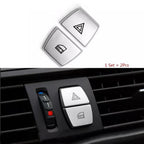 BMW 5 6 7 Series Car Warning Light Button Cover Trim Silver