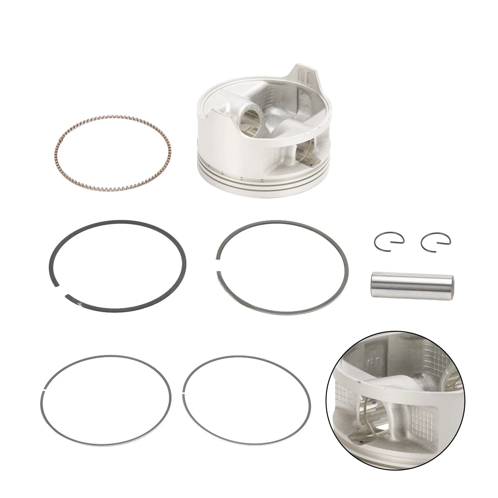 Engine Piston Kit Standard Bore 86.5mm for Honda Rancher TRX420 (2007–2018)