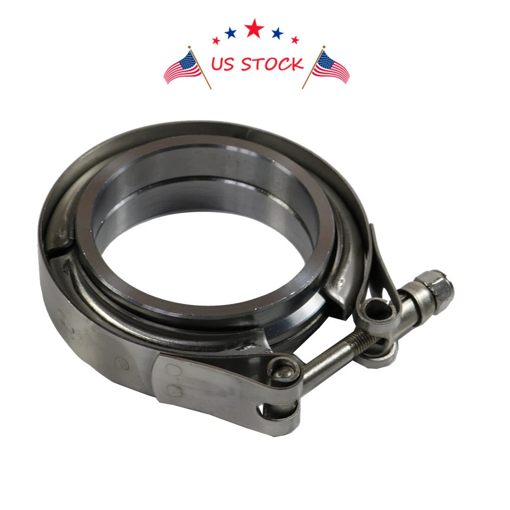 V-Band Flange & Clamp Kit for Turbo Exhaust Downpipes (Fits Various Models)