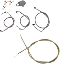 Handlebar Cable/Brake Line Kit for LA Choppers Ape Hanger (15"-17")