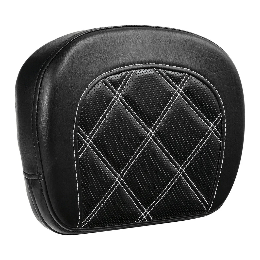 Black Passenger Sissy Bar Backrest Pad for Harley Touring Electra Glide (2014-2023)