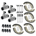 Front Rear Brake Wheel Cylinders & Shoes for Kawasaki Mule 610 600 SX (2005–2018)