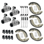 Front Rear Brake Wheel Cylinders & Shoes for Kawasaki Mule 610 600 SX (2005–2018)