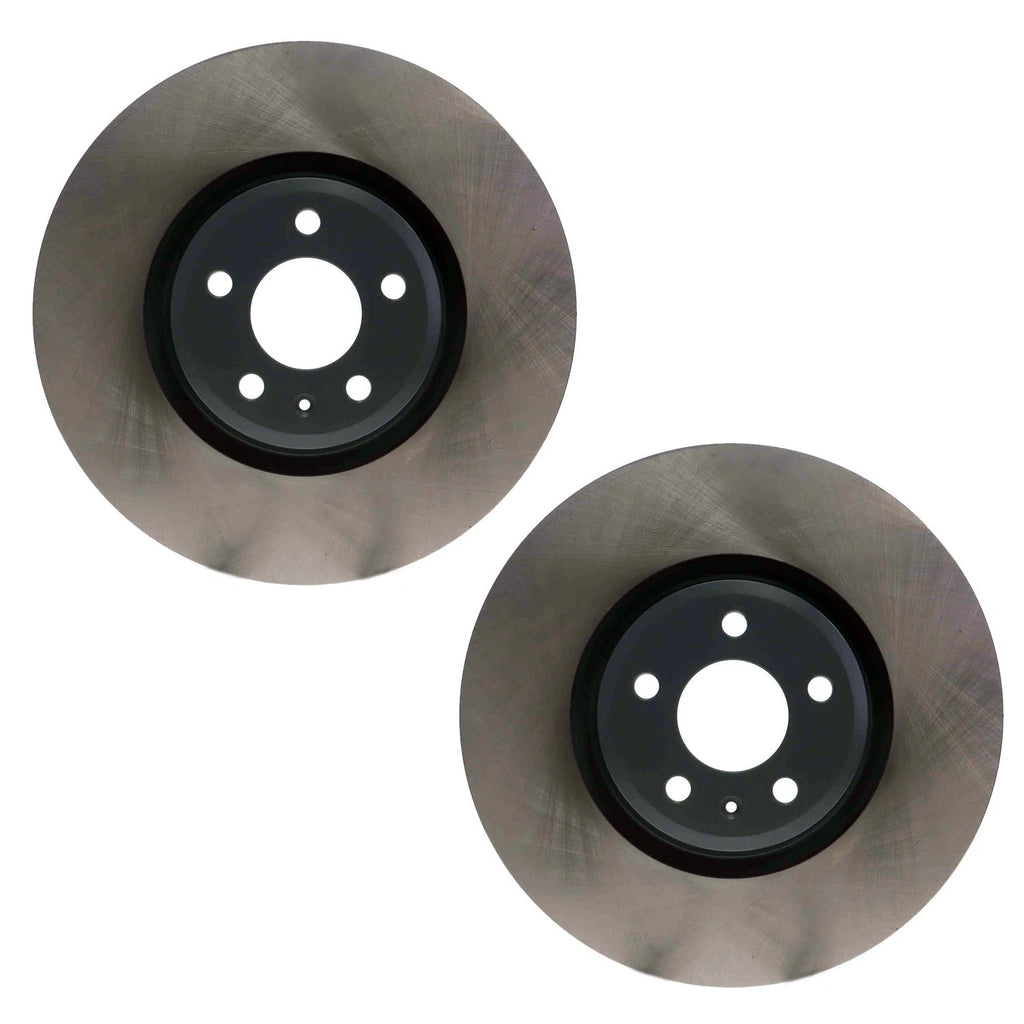 2X Front E-Coated Disc Brake Rotors 350mm for Audi Q5 PHEV SQ5 (2018–2023)