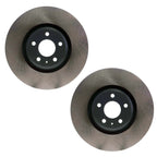2X Front E-Coated Disc Brake Rotors 350mm for Audi Q5 PHEV SQ5 (2018–2023)