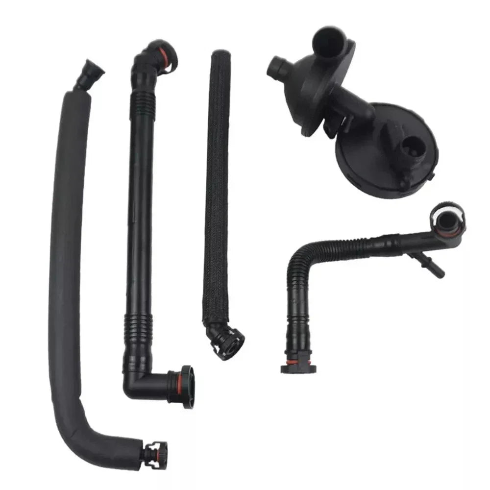 5 x PCV Crankcase Vent Valve & Breather Hose for BMW E46 325i 330i (2000-2006)