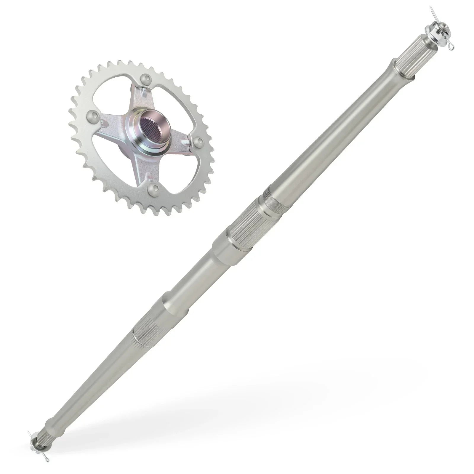 Rear Axle Shaft w/ Collar Sprocket Hub Kit for Yamaha YFZ450 (2004–2005)