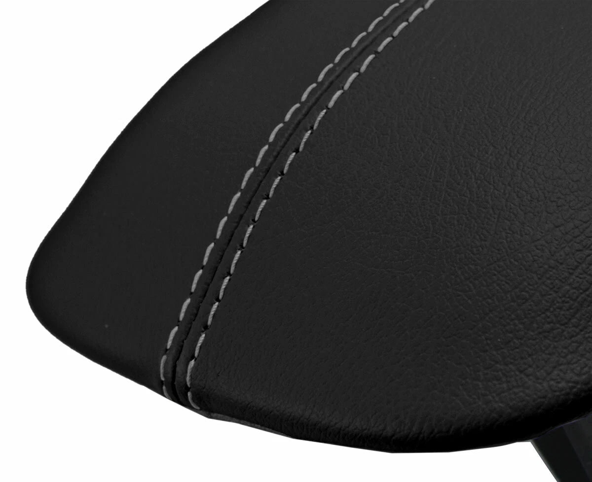 Console Lid Pull Over Cover Leather for Ford Mustang (2015–2020) Gray Stitch