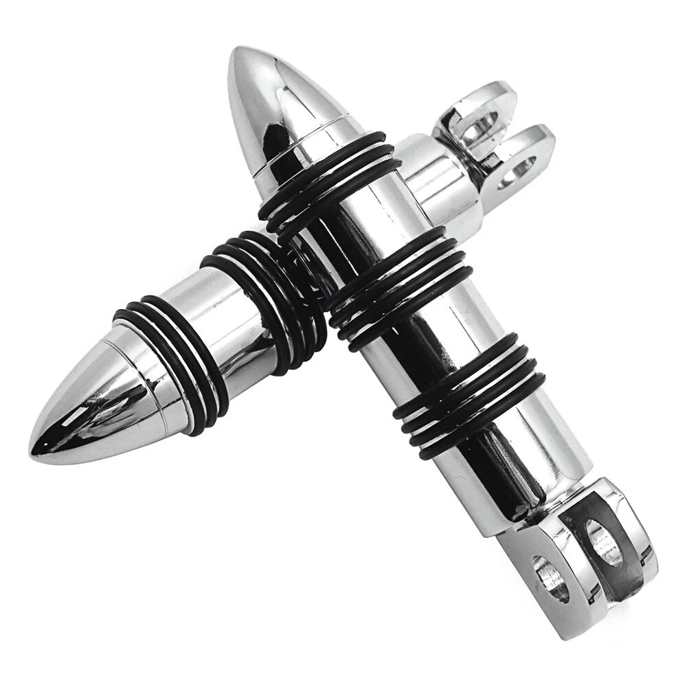 Chrome Front FootPeg for Kawasaki Vulcan 1500 1600 800 Ninja 250 ZX6R ZX10R (1996–2020)