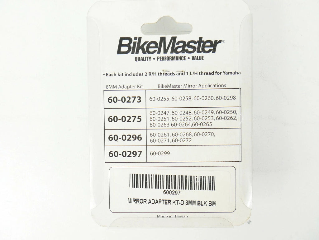 10mm Female to 8mm Male Mirror Adapter for Yamaha (Fits 600297)