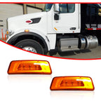 Amber LED Wheel Fender Side Marker Lights for Kenworth T680 (2016–2023)