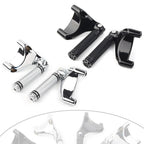 2X Passenger Footrest Foot Peg Mount for Harley Sportster XL883 XL1200 (2004–2013)