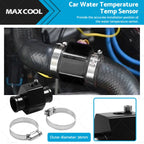 36mm Water Temp Sensor Gauge Radiator Hose Joint Pipe Adapter for