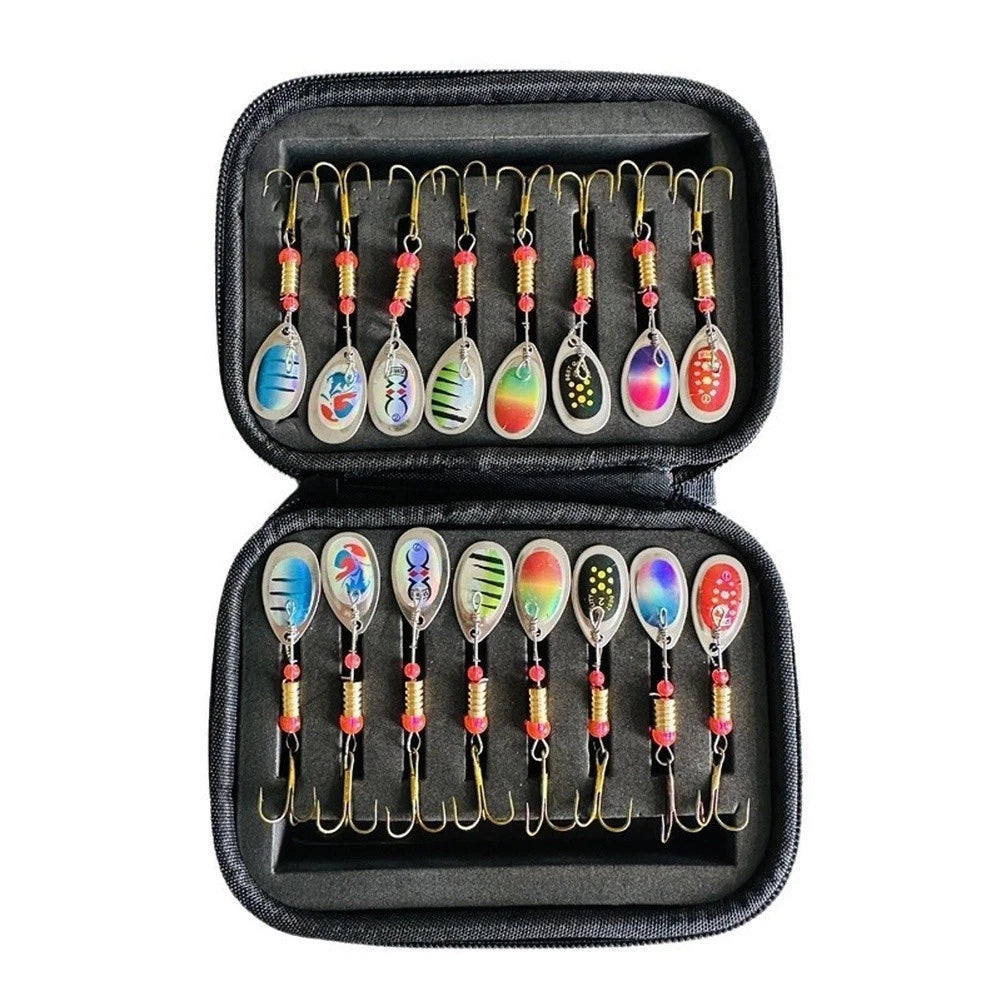 16-Piece EVA Lure Set for Freshwater Fishing (Rotating Design)