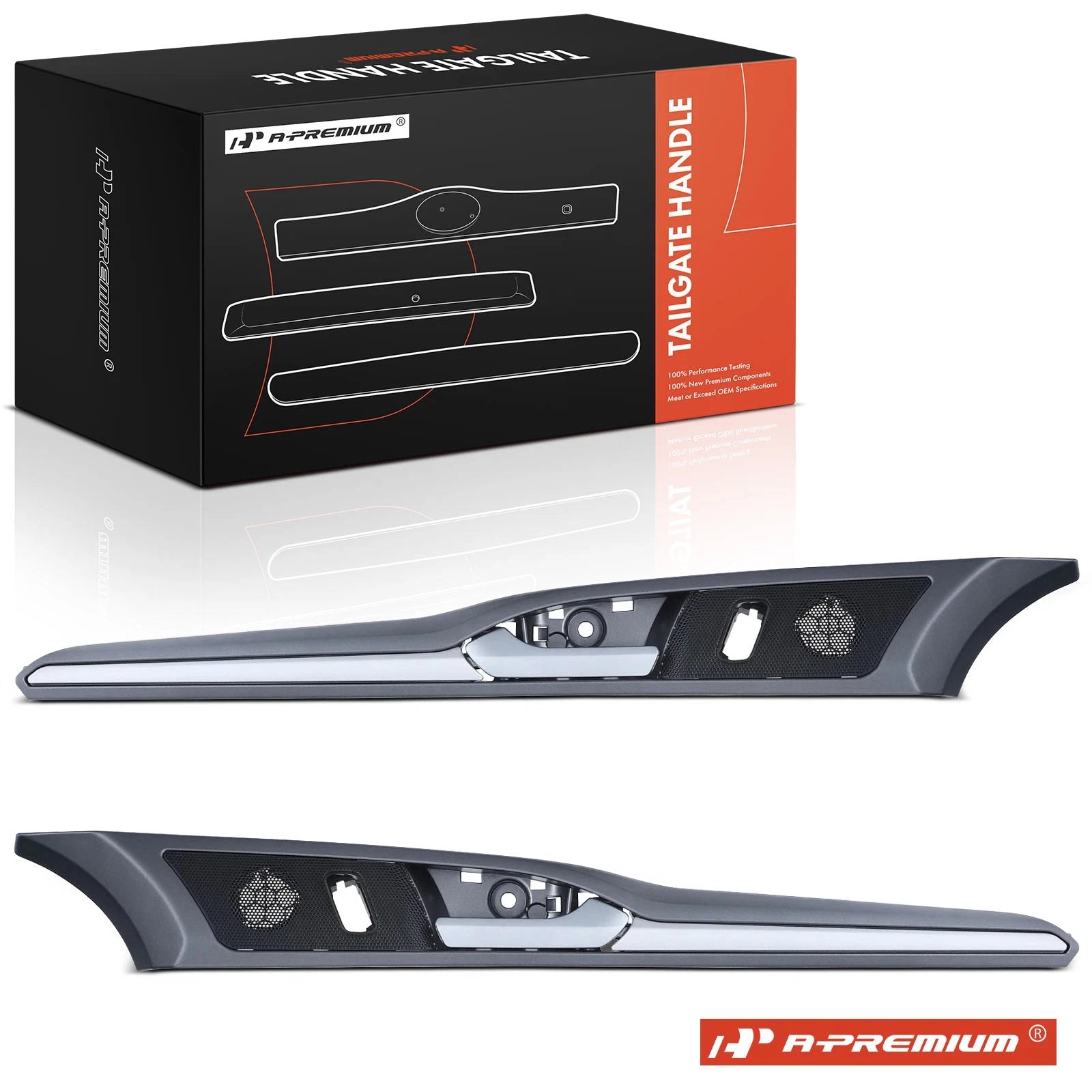 2X Front Silver Gray Interior Door Handle for Ford Fusion (2013–2016)