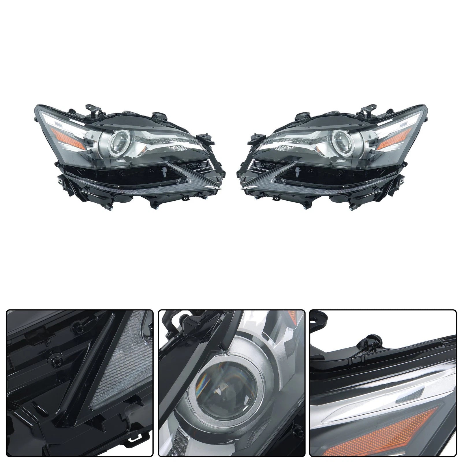 Set of 2 LED Headlights for Lexus GS350 GS-F GS200t GS450h (2016–2020)