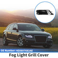 1 Pc Fog Light Grill for Audi A6 (2016–2018) No. 4G0807682AE Black