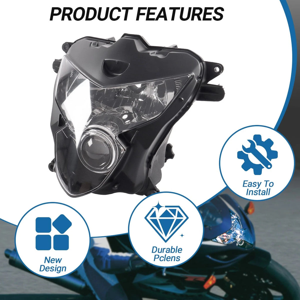 Front Headlight Assembly for Suzuki GSXR 600 750 (2004–2005)