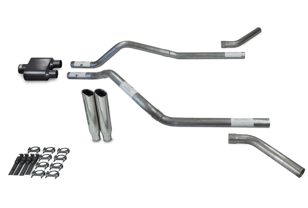 Dual Exhaust Kit for GMC Jimmy (1995–1999) 2.5" Corner Exit