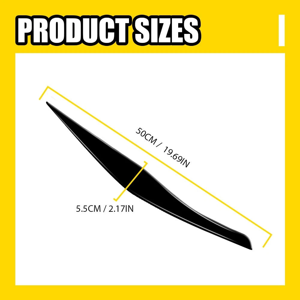 Headlight Eyelid Eyebrow Cover for BMW E90 E91 328i 335i (2009–2012) Gloss Black