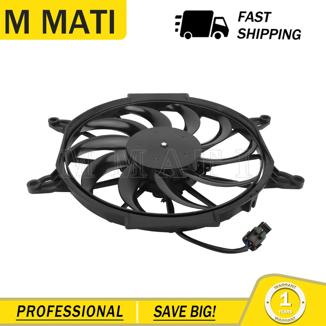 Radiator Cooling Fan Motor for Polaris Sportsman 450 ATP 500 (2005–2007)