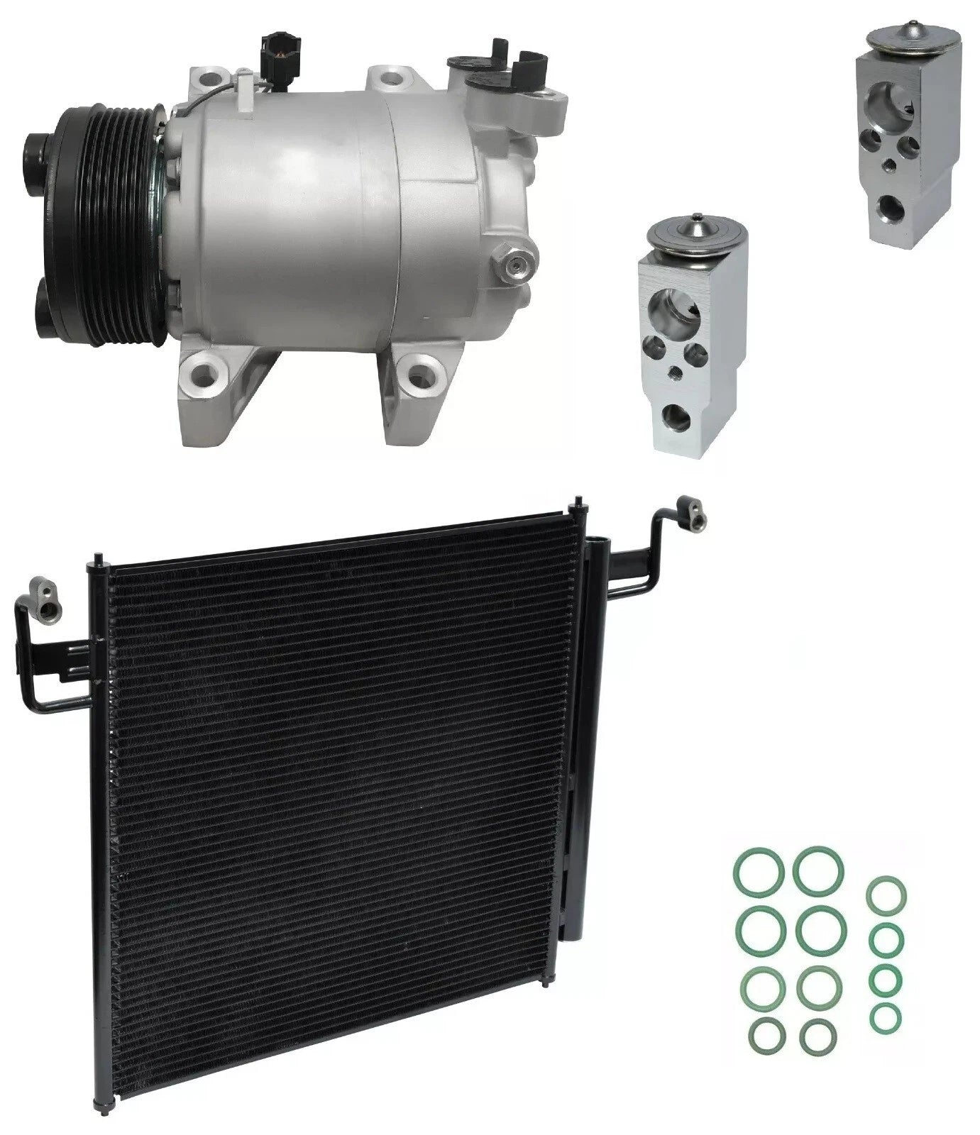 AC Compressor Kit With Condenser for Infiniti QX56 5.6L (2006–2007)