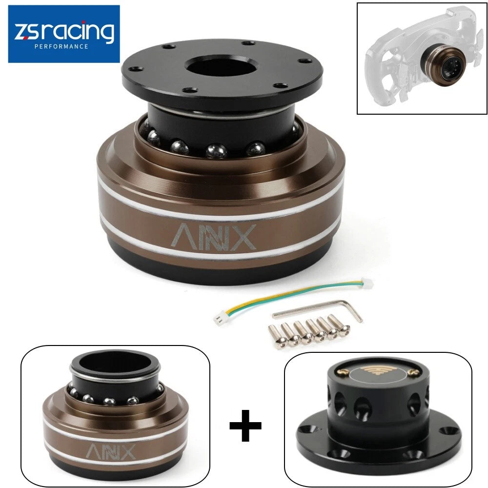 70mm Quick Release Steering Wheel + Base for Moza/Simagic SIM Racing