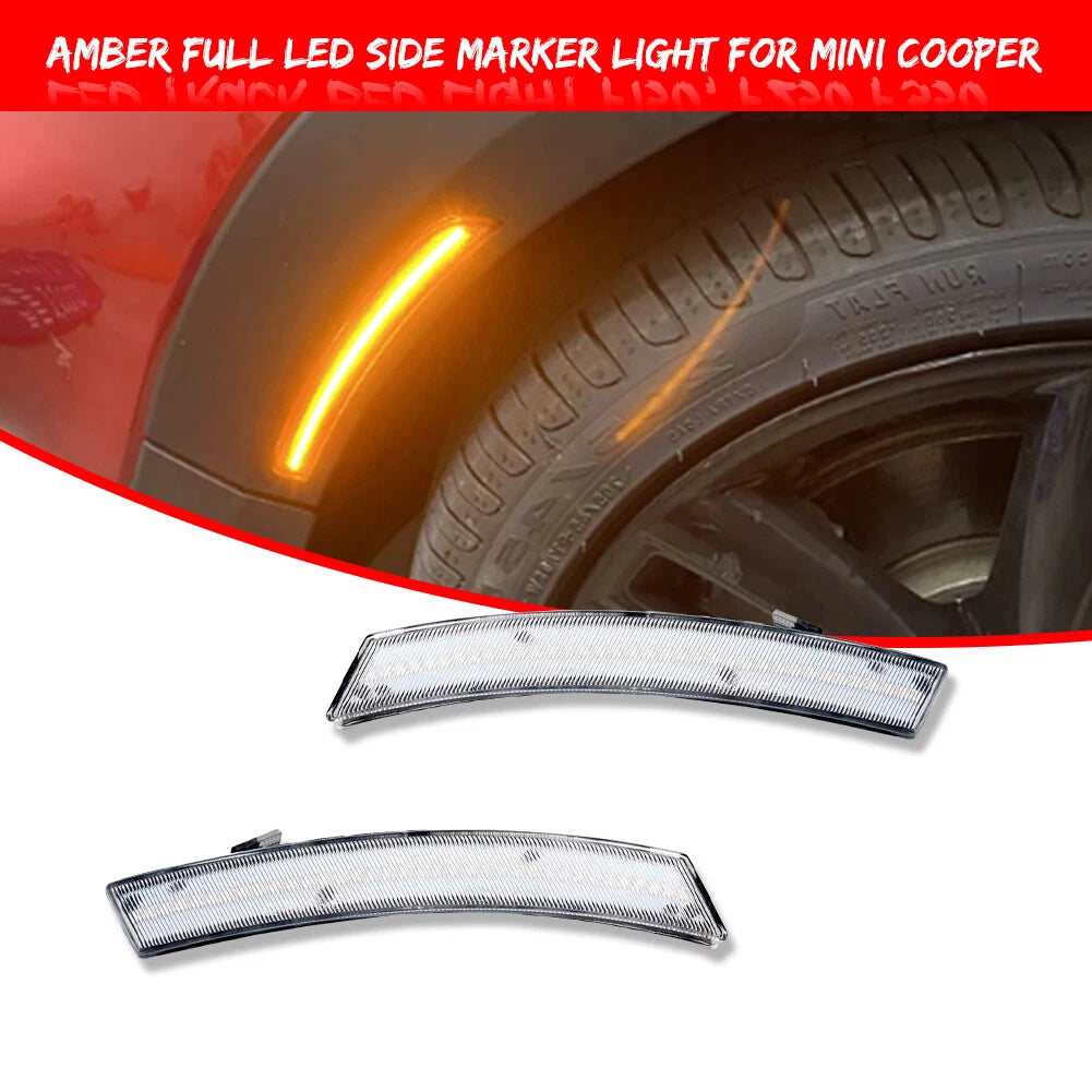 Amber LED Side Marker Lamps for Mini Cooper (2002–2008)