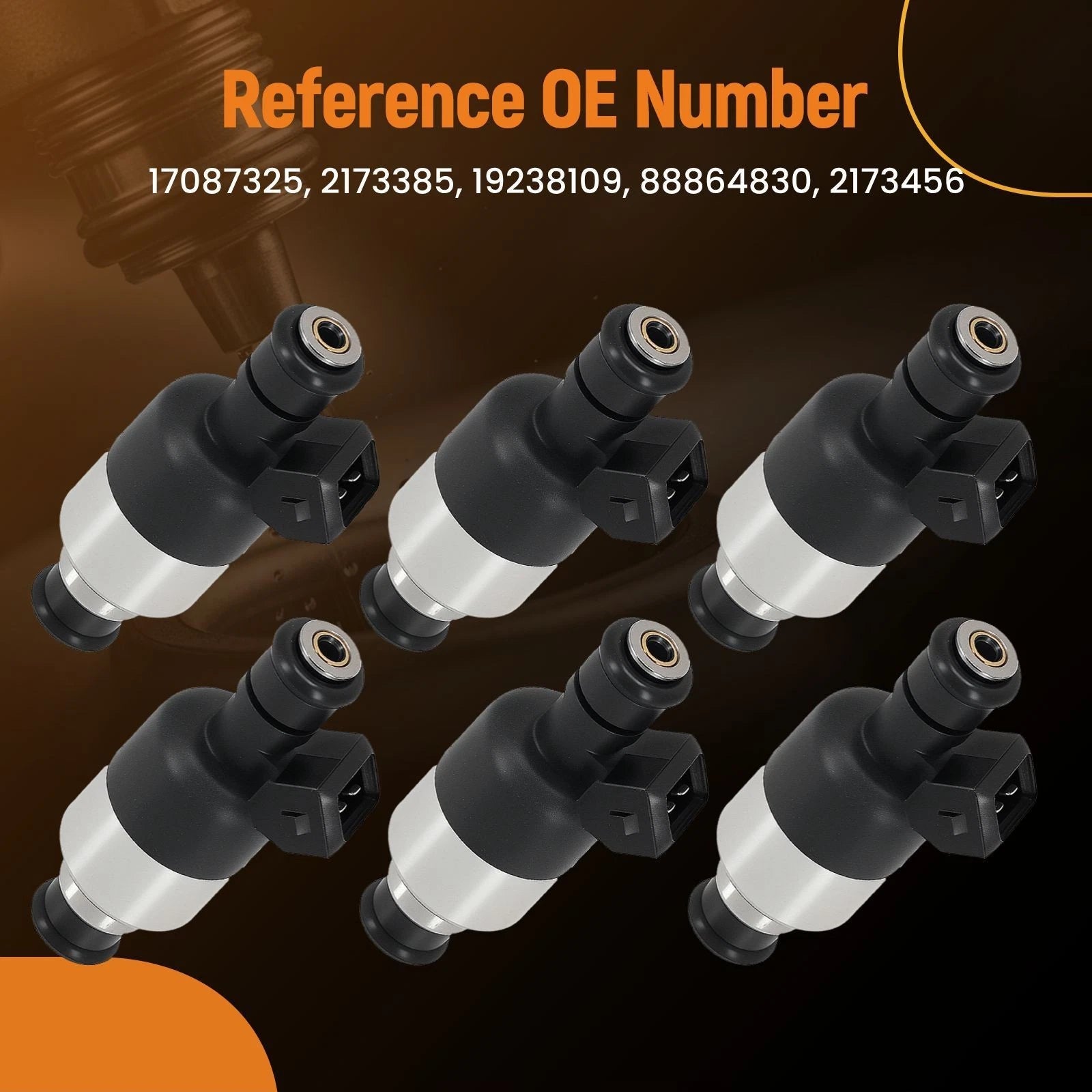Set of 6 Fuel Injectors for Chevrolet Camaro Corvette (1992–1993)