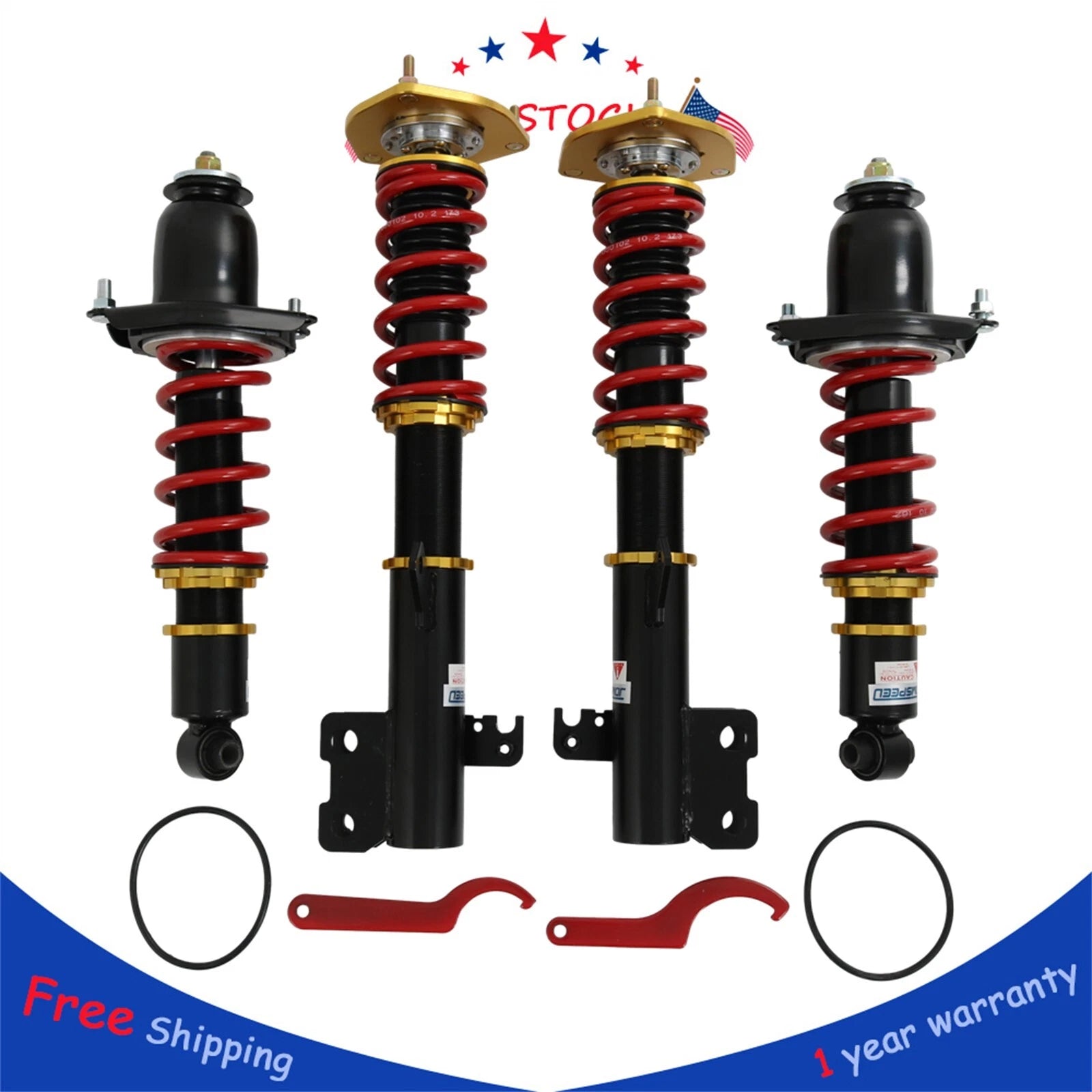 Set of 4 Coilover Shocks for Toyota Celica (2000–2006) Adjustable Height