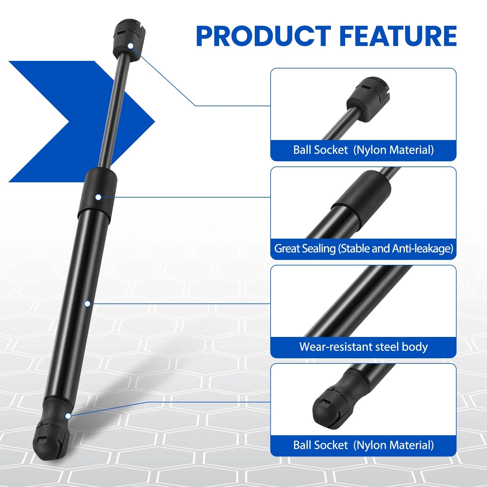 2x 12in 65Lb Gas Strut Support for Trap Door Shed Window (2014–2015)
