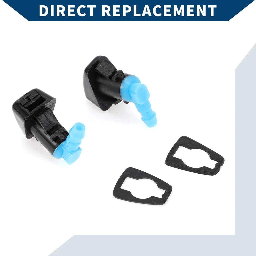 2X Front Windshield Washer Nozzles for Ford F-450 Super Duty (2011–2016)
