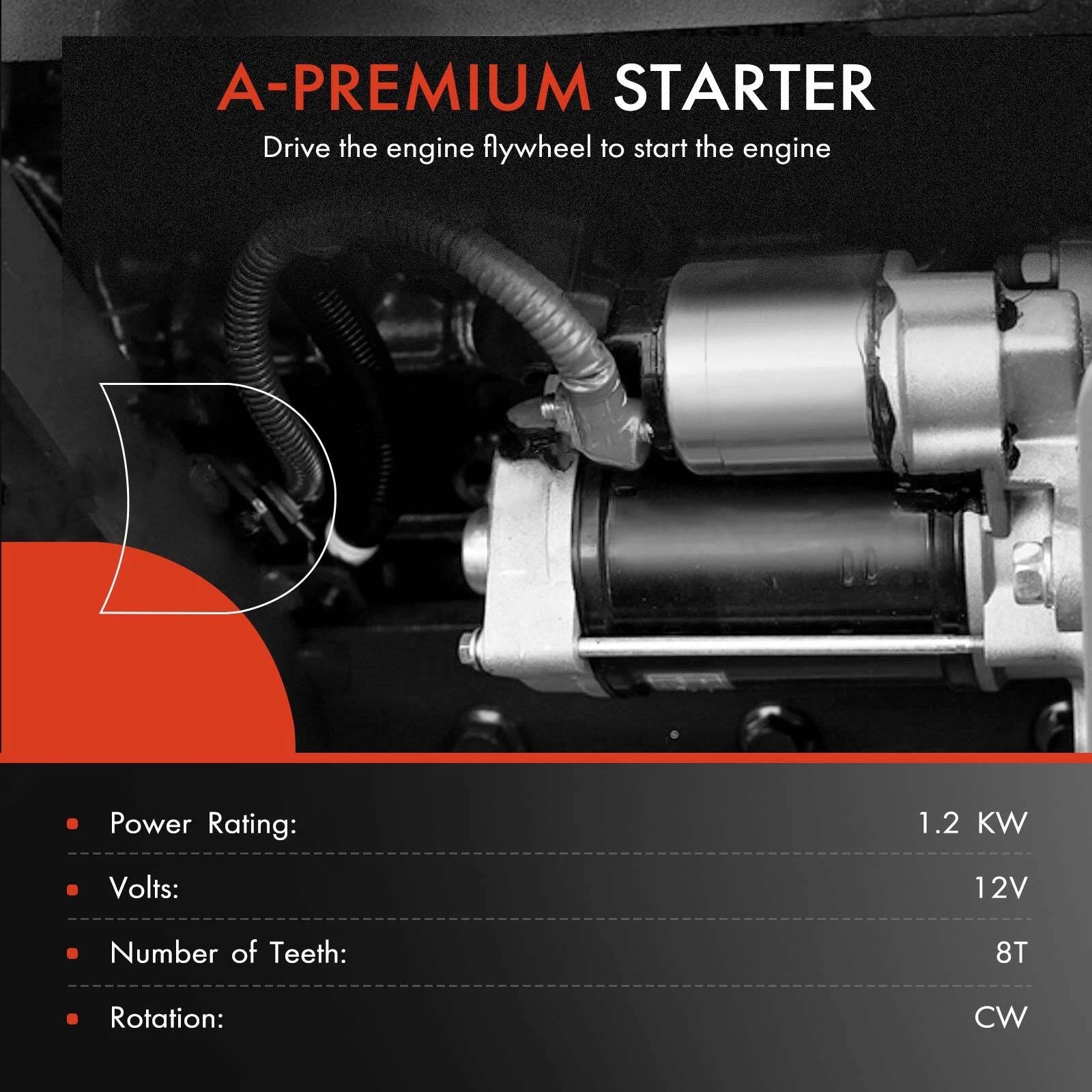 Starter for Hyundai Elantra 2007-2012