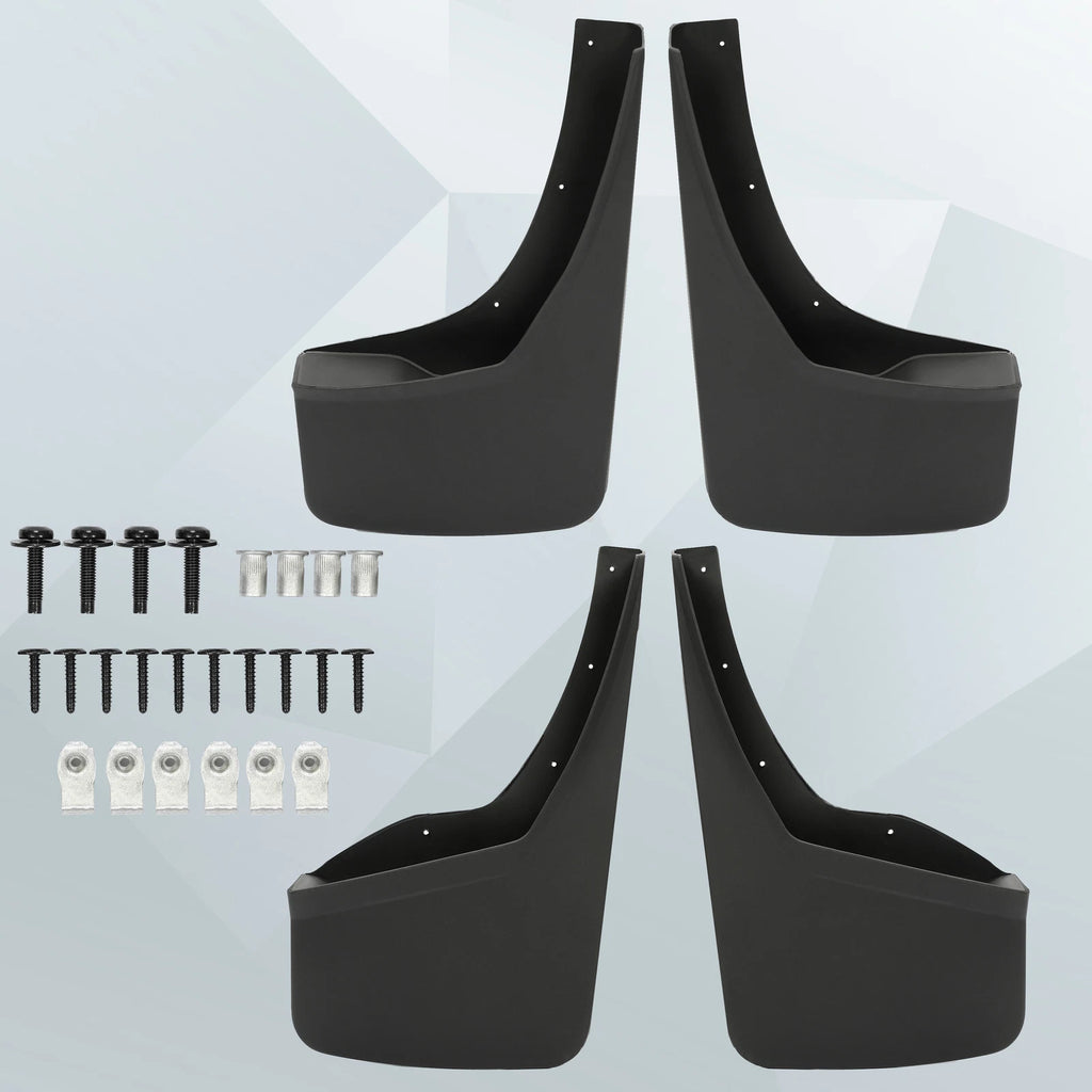 Set of 4 Splash Guards & Mud Flaps for Sierra 1500 2500 3500 HD (2014–2019)