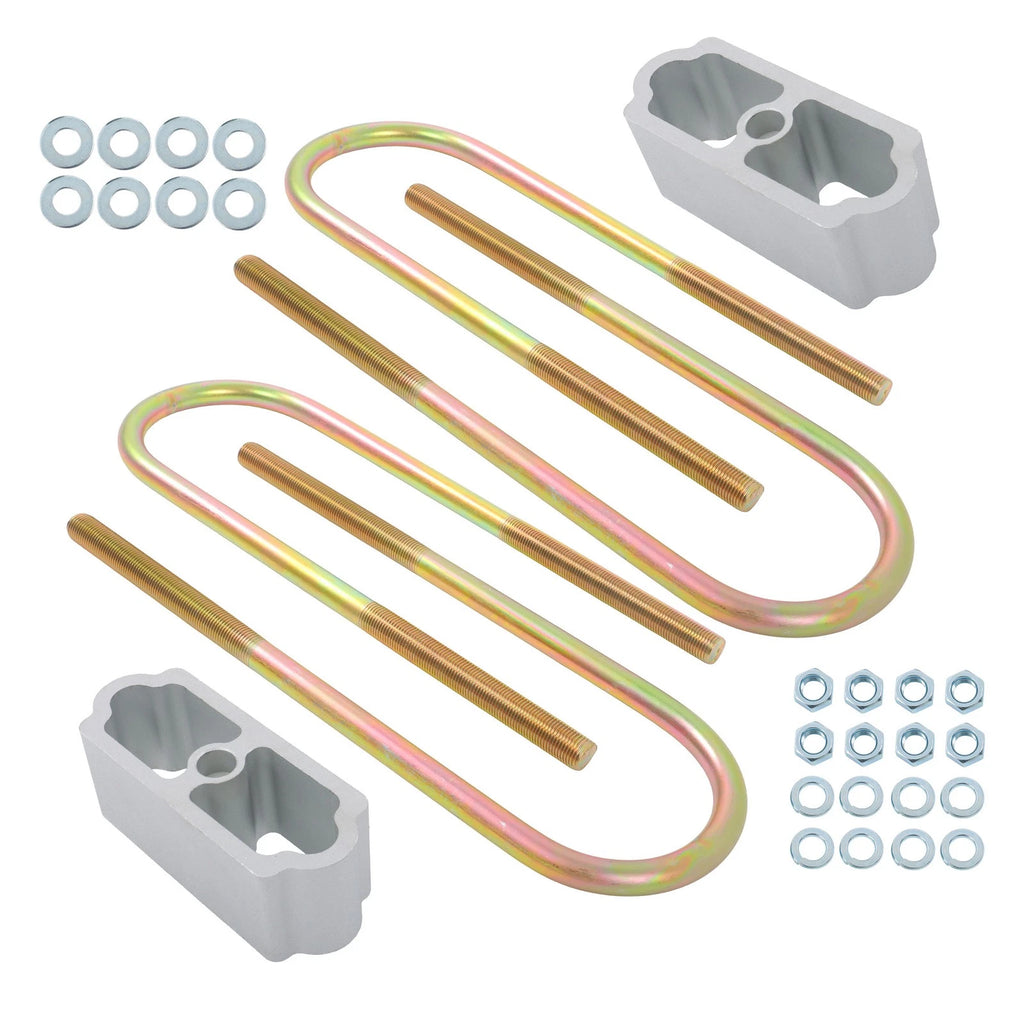 Set of 2 Drop Lowering Blocks for Chevy Belair Nomad 150 210 (1955–1957)