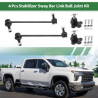 Set of 4 Front Suspension Kit Sway Bar Link Ball Joint for Chevrolet Equinox 