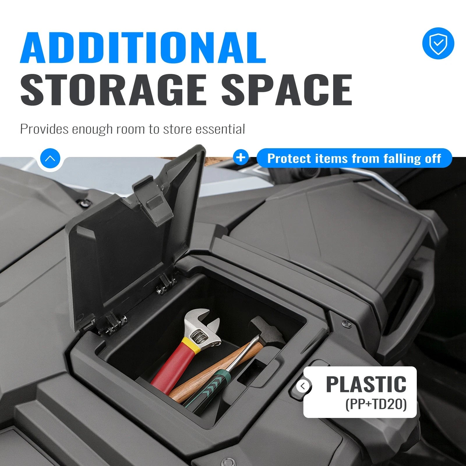 Center Console Dash Storage Box for Polaris RZR Pro XP/Turbo R/Pro R (2020–2024)