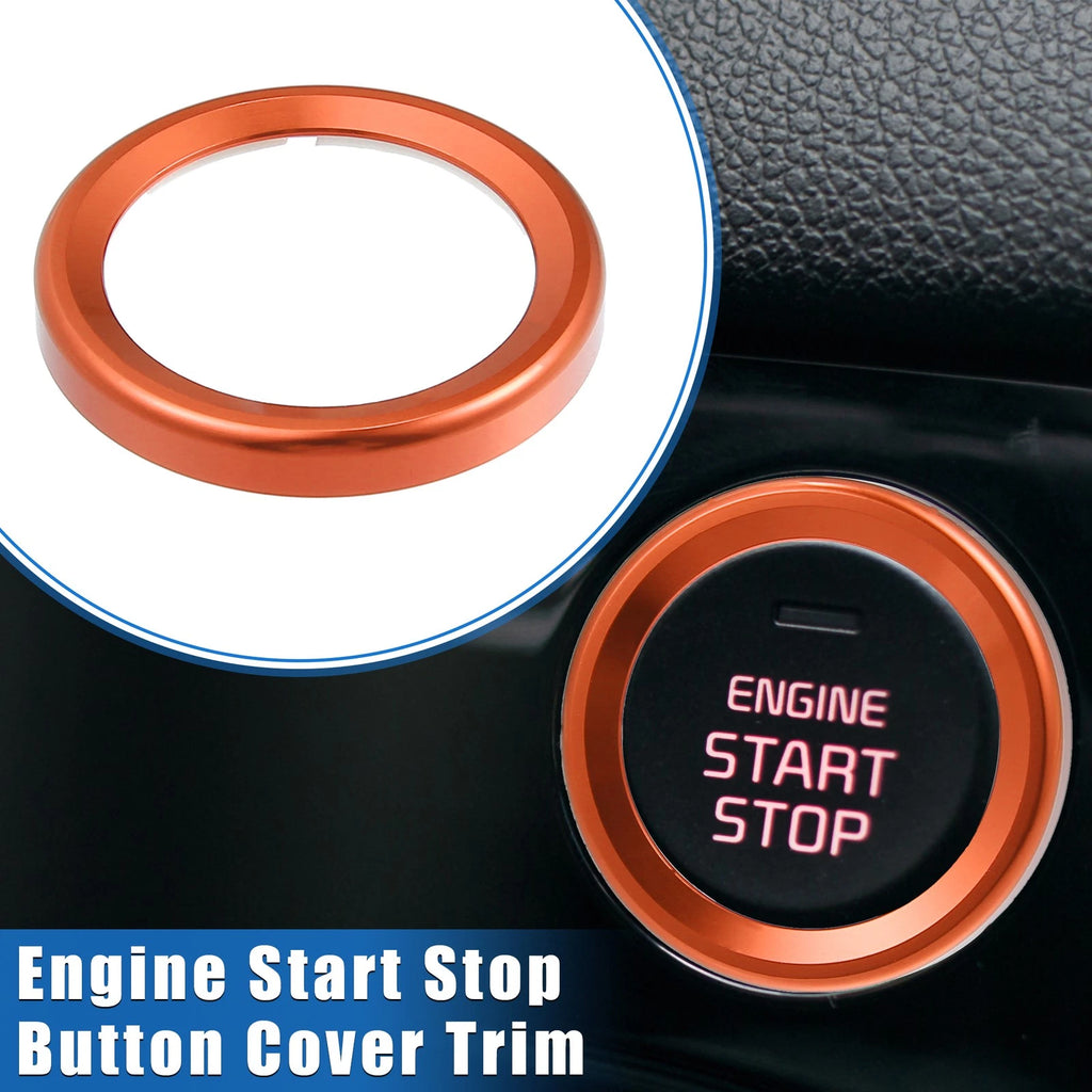 Ignition Push Button Cover Trim for Ford Maverick (2022–2023) - Orange