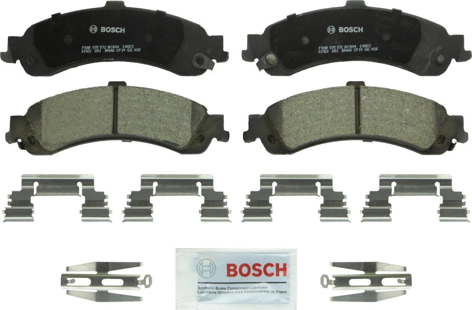 Rear Brake Kit 330mm Drilled Rotors Bosch Ceramic Pad for Cadillac Chevrolet GMC