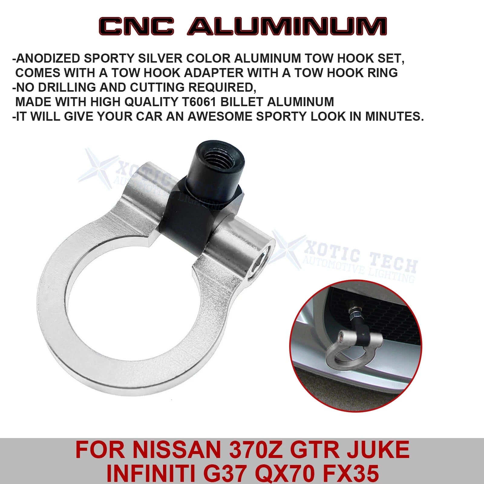 Tow Hook for Infiniti G37 FX35 FX45 FX50 (2008-2015)