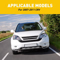 Set of 6 Black Door Window Pillar Posts Trim for Honda CR-V (2007–2011)
