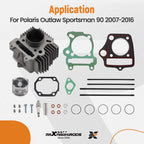Piston Gasket Stud Top End Set for Polaris Outlaw 90 (2007–2016)