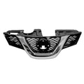Replacement Black Chrome Plastic Front Grille For 2014-2016 Nissan Rogue
