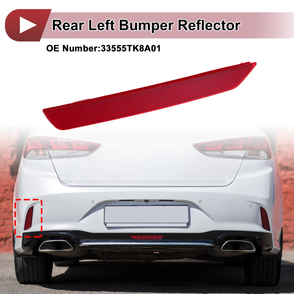 1 Pc Rear Left Bumper Reflector for Honda Odyssey (2011–2017) No. 33555TK8A01
