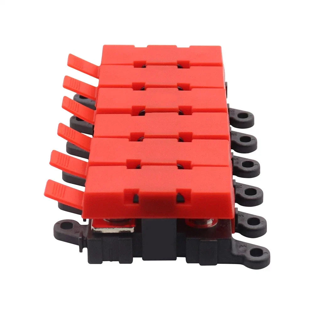 5-Way Fuse Holder Block with 30A, 60A, 100A Fuses for Car Distribution