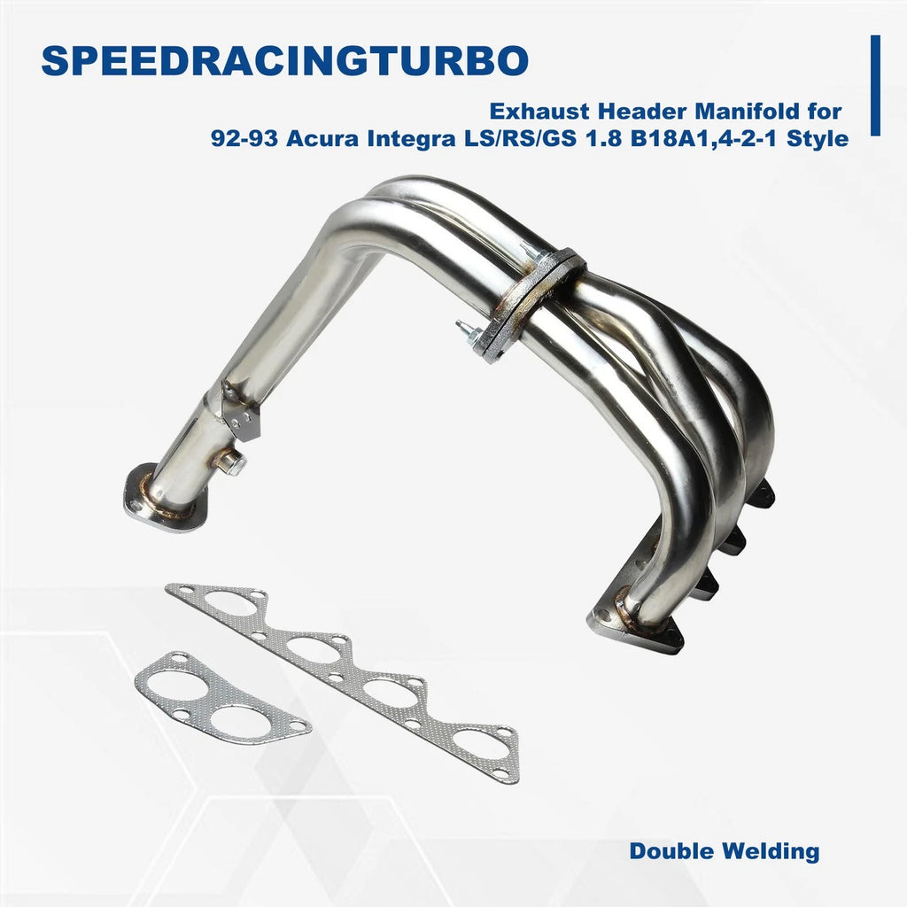 Exhaust Header Manifold 4-2-1 for Acura Integra LS/RS/GS (1992–1993) B18A1