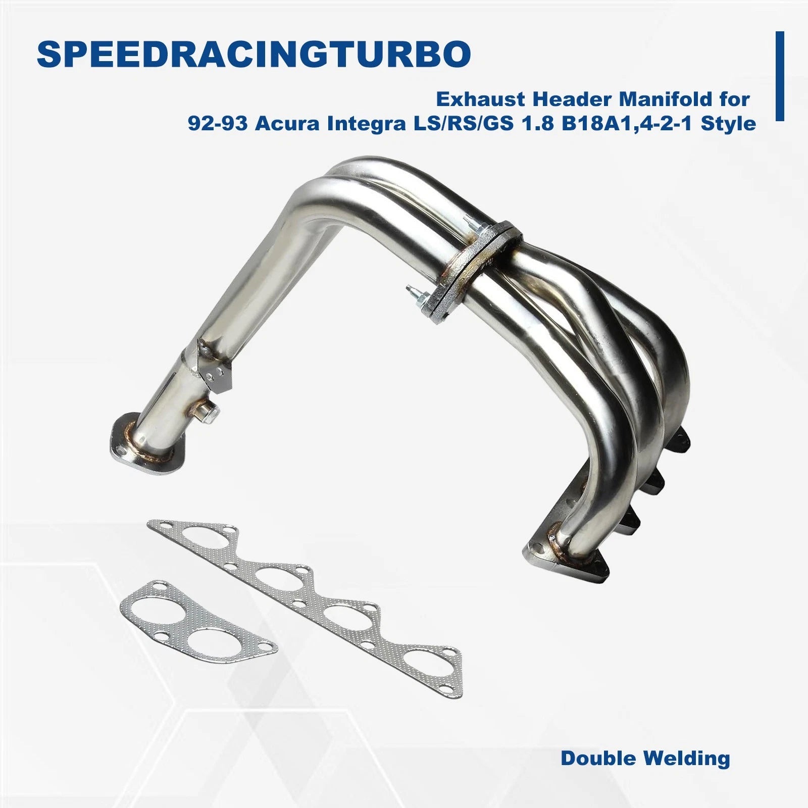 Exhaust Header Manifold 4-2-1 for Acura Integra LS/RS/GS (1992–1993) B18A1