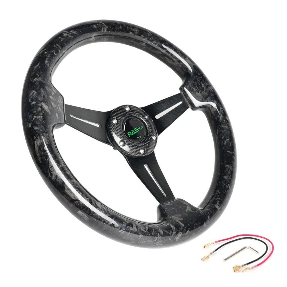 14" Deep Dish 6 Bolt Steering Wheel for Universal Fit
