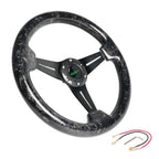 14" Deep Dish 6 Bolt Steering Wheel for Universal Fit